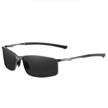 Imagem de Óculos de Sol Retangular Masculino com Proteção Uv400 Polarizados - Ki