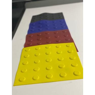 Imagem de Piso tátil Alerta/Direcional 25x25cm - Fast Acessibilidade , vermelho 