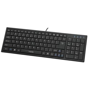 Imagem de I-Rocks Teclado fino com fio USB