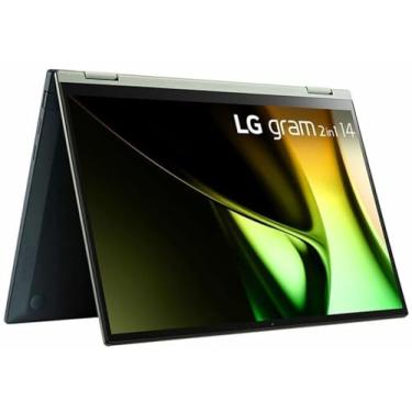 Imagem de LG Notebook gram 14T90S-G.APB5U1 35.6 cm com tela sensível ao toque conversível 2 em 1 - Intel Core Ultra 7-16 GB - SSD de 512 GB - Chip Intel - Windows 11 Pro - Tecnologia de comutação no plano (IPS)