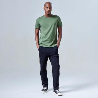 Imagem de Calça Reta Moletom Tech Impermeável Contraste-Masculino