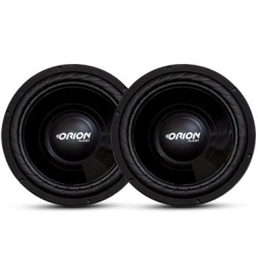 Imagem de Kit 2 Subwoofer Orion Tsr 12 Polegadas 400w Rms 4 Ohms, Preto