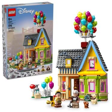 Imagem de Construindo um conjunto de brinquedos LEGO Disney e Pixar `Up` House 43217