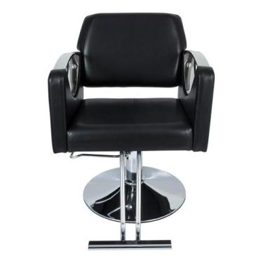 Imagem de Cadeira Hidráulica Salão Barbeiro Pelegrin PEL-04AA Preto