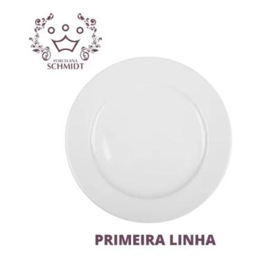 Imagem de Kit 12 Pratos Sobremesa Convencional Porcelana Schmidt