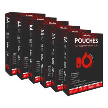 Imagem de Plastico Plastificação 600 Grafity 6 Cento A4 (220x307mm) 0,05mm 125 M