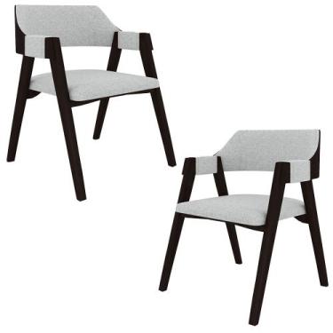 Imagem de Kit 2 Cadeiras Sala de Jantar e Jogos Carteados Madeira Maciça Poker L