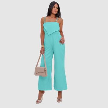 Imagem de Macacão Longo Alfaiataria Transpassado Pantacourt Social - Swiss Bouti