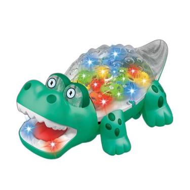 Imagem de Brinquedo  Infantil Crocodilo Mágico Com Luzes E Som. - Toy King
