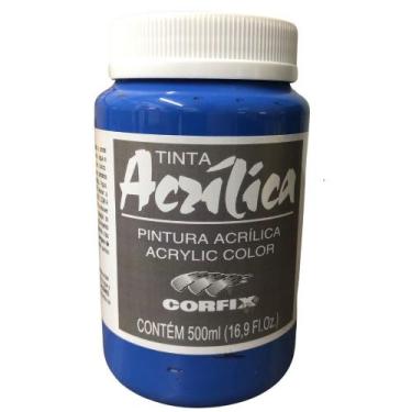 Imagem de Tinta Acrílica Corfix 500ml G1 Escolha A Cor , AZUL CERúLEO