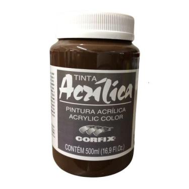 Imagem de Tinta Acrílica Corfix 500ml G1 Escolha A Cor , SOMBRA QUEIMADA