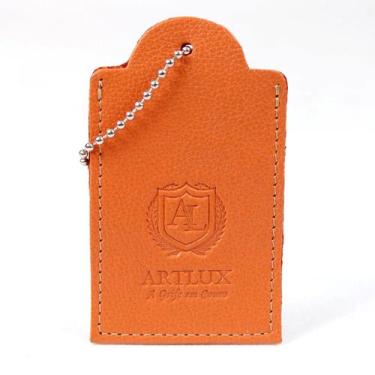 Imagem de  Mini Tag Identificação em Couro Artlux ID004, Laranja