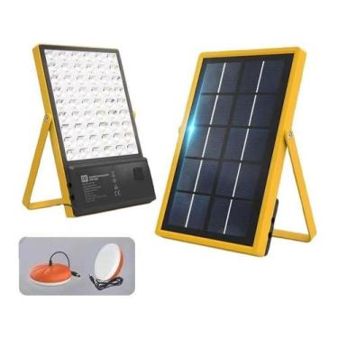 Imagem de Kit Gerador Energia Solar Luminária 54 Leds 28W 2 Lâmpadas - Luatek