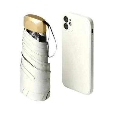 Imagem de Mini Guarda-Chuva Dobrável com Proteção UV - Ultraleve e Compacto, Bra