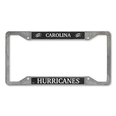 Imagem de Rico Industries Moldura de placa de estanho NHL Hockey Carolina Hurricanes 30,48 cm x 15,24 cm