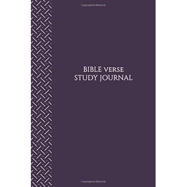 Imagem de Bible Verse Study Journal (Purple and White, 6x9): A Guided Journal for Prayer, Praise and Reflection through the Study of Scripture Verses