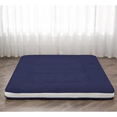 Imagem de DR.FUTON Colchão futon japonês de chão extra grosso dobrável para cima de cama para hóspedes, espreguiçadeiras e tavel