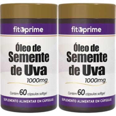 Imagem de KIT2 Óleo de Semente de Uva 1000mg 60 Cápsulas