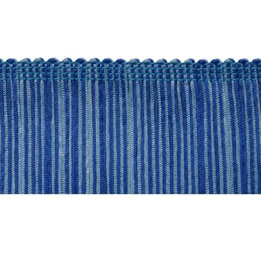 Imagem de Trims by the Yard Corrente multicolorida de 5 cm com franja azul Multi (corte de 5 metros) guarnição