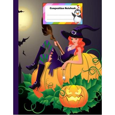 Imagem de Composition Notebook: Composition Notebook Halloween Cover Wide Ruled Composition Notebook for Kids Primary School Students | Design By Hasan Ahrens