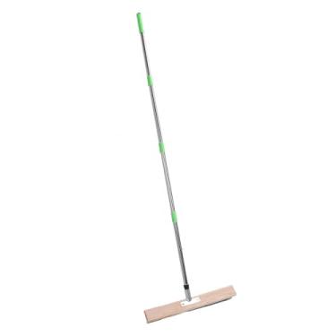 Imagem de Vassoura do Purificador do Fio do Metal, Escova da Plataforma de Aço Inoxidável Com Punho Longo, Purificador Ultra Largo do Assoalho para Limpar o Jardim Concreto da Argamassa do