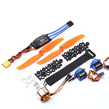 Imagem de Motor sem escova 2200KV 30A ESC 6035 Hélice 9G Micro Servo 2 peças para RC Avião Helicóptero XT60 Plug