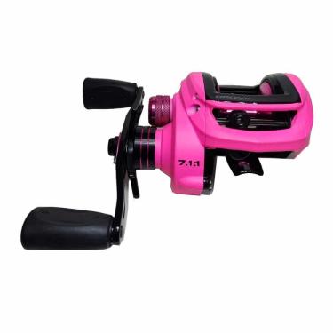 Imagem de Carretilha Maruri Bronx Rosa / Pink 11Rol - Manivela Direita