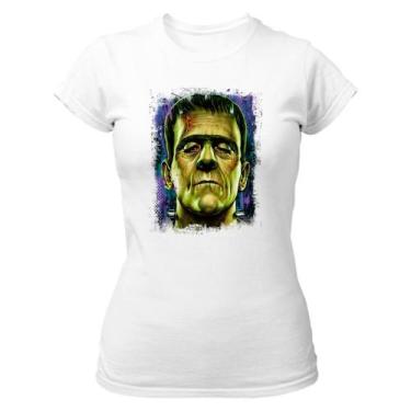 Imagem de Camiseta Baby Look Frankenstein Pintura Colorida - Alearts, P