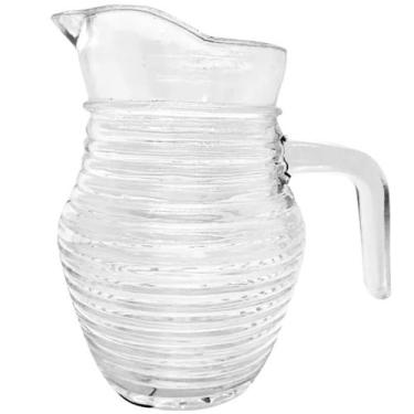 Imagem de Jarra de vidro texturizado com linhas horizontais 500 ml - FREECOM