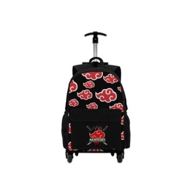 Imagem de Kit Mochila Com Carrinho + Lancheira Térmica + Estojo Personalizado Pe