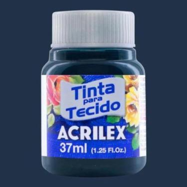 Imagem de Tinta Tecido Acrilex 37ml Cores em , AZUL PETROLEO - 596
