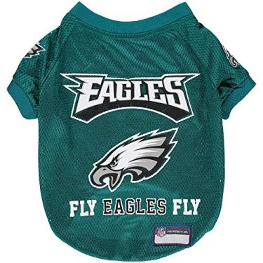 Imagem de NFL Philadelphia EAGELS RAGLAN JERSEY "Fly Eagles Fly" - Grande, CAMISETA DE FUTEBOL MAIS fofa para cães e gatos