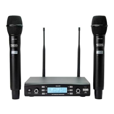 Imagem de Microfone Sem Fio Santo Angelo SAS2311 Duplo Com 200 Canais