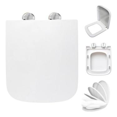 Imagem de Tampa de Vaso Sanitário Hélios Para Bacia Jacuzzi Fecha Suave E Click 