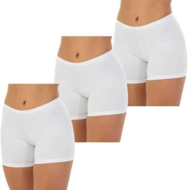 Imagem de Kit 3 Short Íntimo Curto Anágua Segunda Pele Adulta Feminina - Lelu Mo
