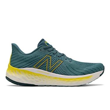 Imagem de New Balance Fresh Foam X Vongo V5 Tênis de corrida masculino, Mar profundo/amarelo enxofre, 39
