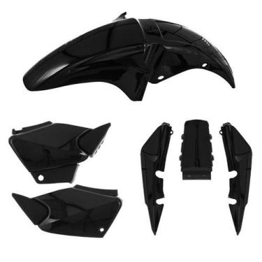 Imagem de Kit Carenagem 3 Peças Cromo Forte Moto Honda Titan 150 2004 2005 2006 