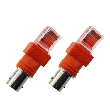Imagem de CTWHA 2 peças de cabo de vigilância BNC RJ45 conector coaxial laranja adaptador de acoplador para teste de analisador BNC linha CCTV câmera