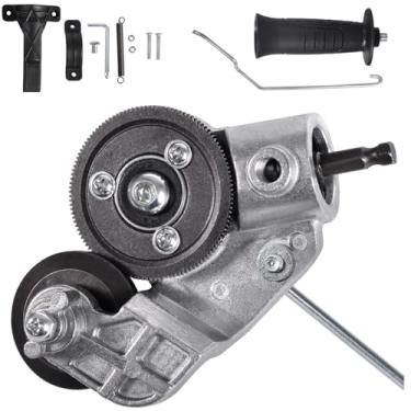 Imagem de Zlbosu Tesoura de chapa metálica - Acessório de broca eficiente para cortar folhas de metal planas, cortador de metal de alta velocidade para ferro, cobre, alumínio e aço até 20-30 GA, compatível com