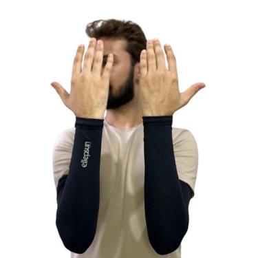 Imagem de Manguito Mangote Proteção Solar Uv50+ Dermatológico - Ellepsun, Preto,