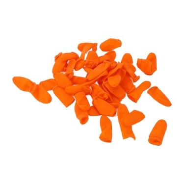 Imagem de Berços Descartáveis ​​para Dedos, Berços de Látex Macios e Flexíveis Antiderrapantes, Tamanho Grande, Resistentes Ao Desgaste para Reparo