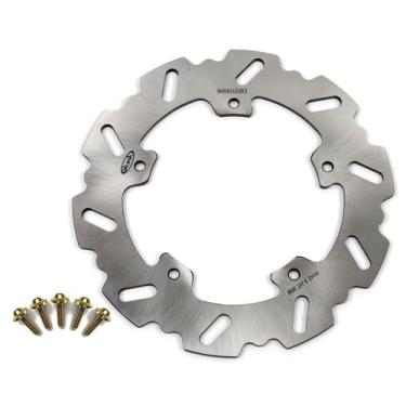 Imagem de Rotor de disco de freio traseiro com parafusos de montagem para BMW S1000RR 2009-2018, S1000R 2014-2021, HP4 13-15, M1000R 2021, acessórios de substituição de motocicleta prata