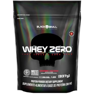 Imagem de Refil Whey Zero Strawberry - 837G, Black Skull