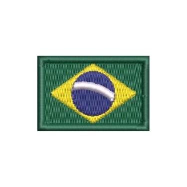 Imagem de BP0403-037 Bandeira Brasil Patch Bordado 3,8×2,5 cm (D- Arquivo Matriz para bordar.)