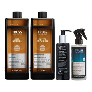 Imagem de Kit Truss Nutri Infusion - Shampoo 1L + Condicionador 1L + Night Spa 2