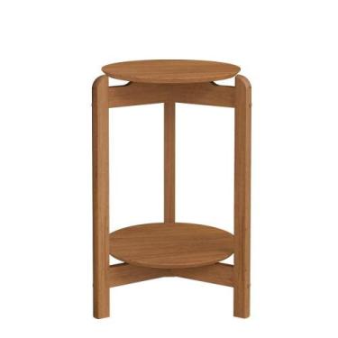 Imagem de Mesa Lateral Lizz Redonda - Casa D, Cedro