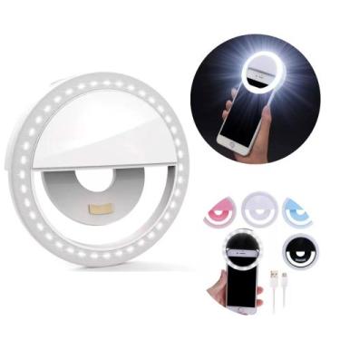 Imagem de Ring Light Mini Para Notbook, Celular e Espelho Com Bateria Recarregáv