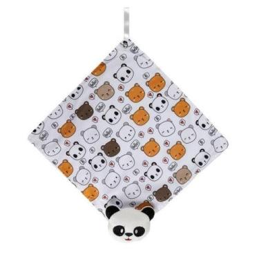 Imagem de Naninha Para Bebê Com Prendedor de Chupeta Estampa Variadas - LuckBaby