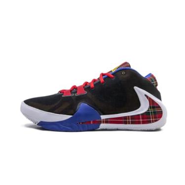 Imagem de Tênis de basquete masculino Nike Zoom Freak 1 Empregado do Mês Cd4962-001, Black/University Gold-white-game Royal, 11.5