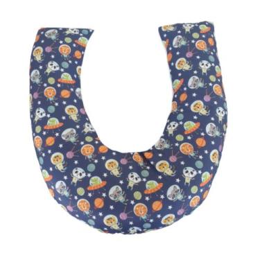 Imagem de Almofada Amamentação para Bebê Sublimada com Zíper - AVM Enxovais, Ast